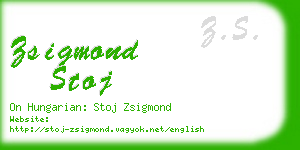 zsigmond stoj business card
